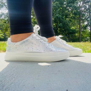Women's Sparkle Crystal Rhinestone Bling Sneakers NEW!